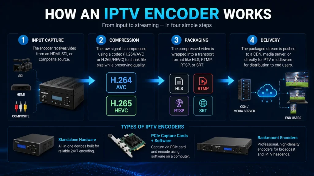 How an IPTV Encoder Works